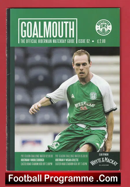 Hibernian Hibs v Middlesbrough 2008 - Pre Season Friendly + Wigan - Image 2