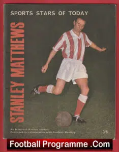 Stoke City Stanley Matthews Sports Stars Of Today Book 1960’s