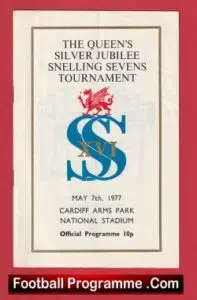 Rugby Sevens – 7’s – Seven A Side – Cardiff 1977