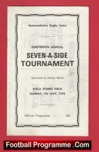 Rugby Sevens – 7’s – Seven A Side – Monmouthshire 1978