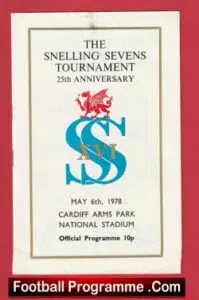 Rugby Sevens – 7’s – Seven A Side – Cardiff 1978 PLus Ticket