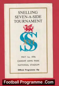 Rugby Sevens – 7’s – Seven A Side – Cardiff 1976