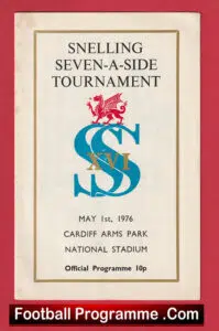 Rugby Sevens – 7’s – Seven A Side – Cardiff 1976