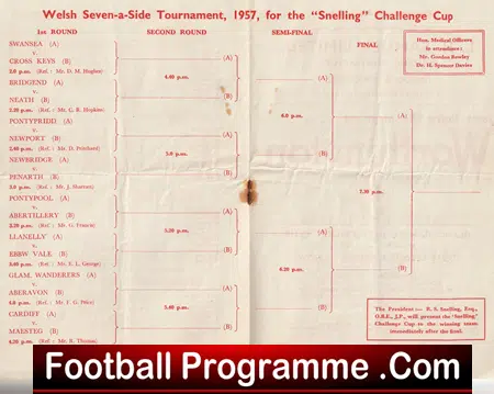 Rugby Sevens - 7's - Seven A Side - Swansea 1957 - Image 3