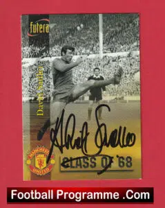 Manchester United David Sadler Autographed Futera Card – Man Utd