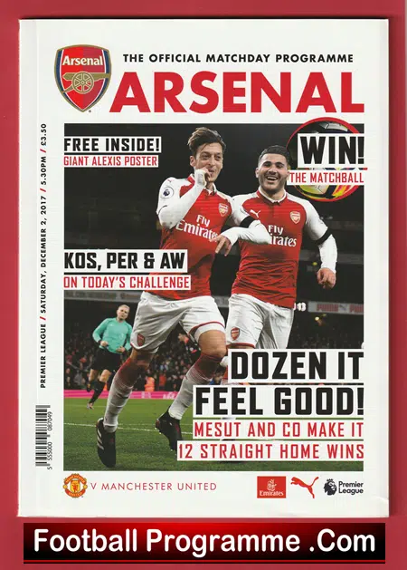Arsenal v Manchester United 2017 v Man Utd - Image 2