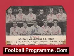 Bolton Wanderers Football Club Multi Autographed Signed Team Picture 1956 - football memorabilia