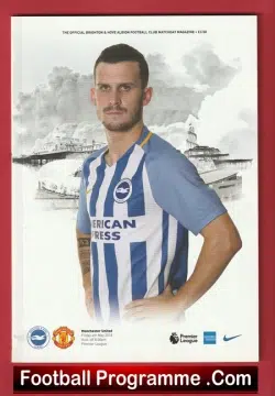 Brighton Hove Albion v Manchester United 2018 v Man Utd - football programme