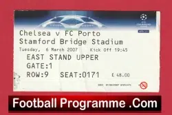 Chelsea v Porto 2007 – Football Ticket