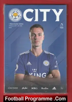 Leicester City v Manchester United 2019 - v Man Utd - football programme