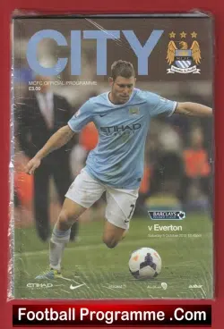 Manchester City v Everton 2013 - football programme