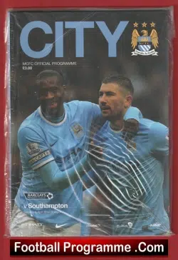 Manchester City v Southampton 2014 - football programme