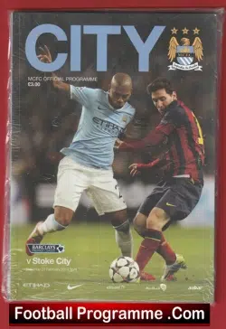 Manchester City v Stoke City 2014 - football programme