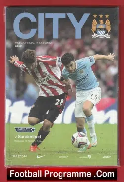 Manchester City v Sunderland 2014 - football programme