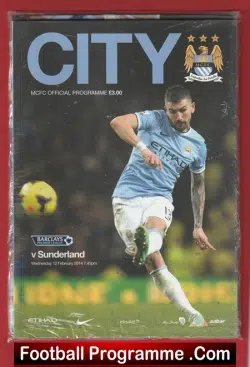 Manchester City v Sunderland 2014 - football programme