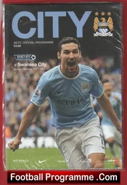 Manchester City v Swansea City 2013 - football programme