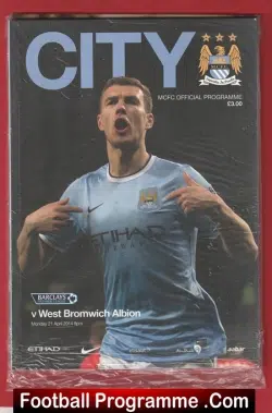 Manchester City v West Brom 2014 - football programme