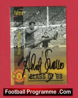 Manchester United David Sadler Autographed Futera Card - Man Utd - football programme