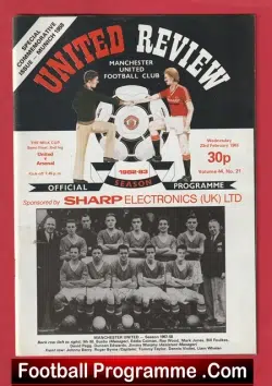 Manchester United v Arsenal 1983 - Munich Commemorative Issue - football programme