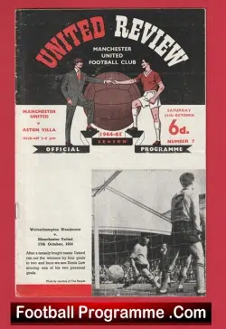 Manchester United v Aston Villa 1964 Result – 7 – Nil