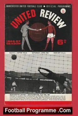 Manchester United v Aston Villa 1967 – Man Utd