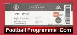 Manchester United v Brighton 2019 – Box Ticket