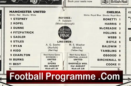 Manchester United v Chelsea 1968 - Image 3