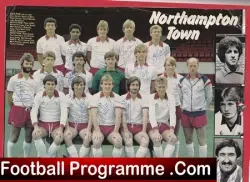 Northampton Town Football Club Multi Autographed Signed Team Picture 1982