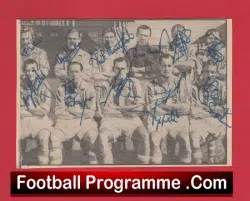 Stoke City Football Club Multi Autographed Signed Team Picture 1949 - football memorabilia