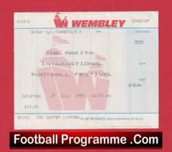 Wembley Makita International Tournament 1989 – Arsenal Won