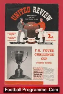 Manchester United v Newcastle United 1958 – Man Utd Youth