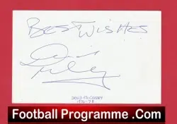 Manchester United David McCreery Autograph Card Man Utd 74/78