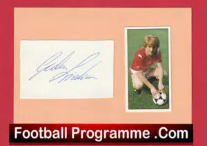 Manchester United Gordon Strachan Autograph Card Man Utd 84/89