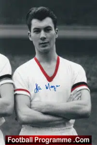 Manchester United Kenny Morgans Autograph Photograph Man Utd 56/61