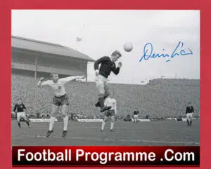 Manchester United Denis Law Autograph Photograph Man Utd