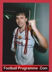 Manchester United Bryan Robson Autograph Signed Man Utd