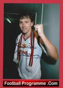 Manchester United Bryan Robson Autograph Signed Man Utd