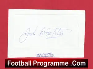 Manchester United Jack Crompton Autograph Signed Man Utd 1945 – 1956