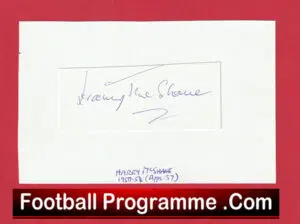 Manchester United Harry McShane Autograph Signed Man Utd 1950 – 1954