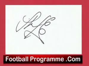 Manchester United Steve McClaren Autograph Signed Man Utd Assistant coach
