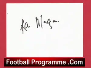 Manchester United Kenny Morgans Autograph Signed Man Utd 1956 – 1961