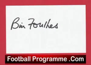 Manchester United Bill Foulkes Autograph Signed Man Utd 1951 – 1970