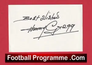 Manchester United Harry Gregg Autograph Signed Man Utd 1957 – 1966