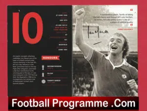 Manchester United Lou Macari Autographed Info Card Man Utd