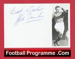 Manchester United Albert Scanlon Autograph Signed Man United 1954 – 1960