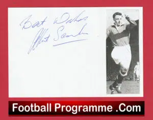 Manchester United Albert Scanlon Autograph Signed Man United 1954 – 1960