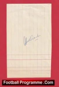 Manchester United Albert Scanlon Signed Autograph Man United