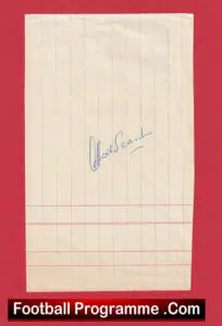 Manchester United Albert Scanlon Signed Autograph Man United