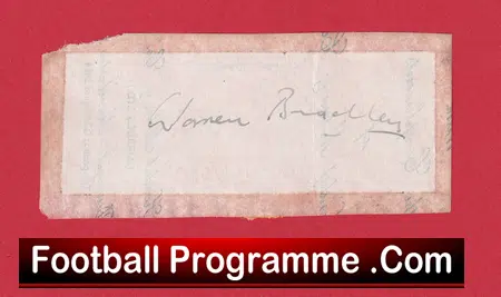 Manchester United Warren Bradley Autograph Signed Man Utd 1958 - 1962 - Image 2