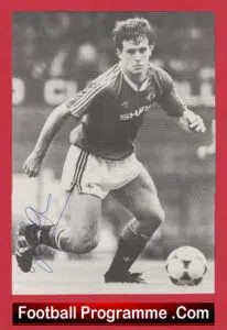 Manchester United Mark Hughes Autograph Signed Man Utd 1980 – 1986 – 1995